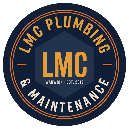LMC Plumbing and Maintenance badge, Warwick, established 2019